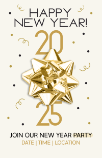 Classic New Year Greeting Invitation Preview