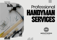 Professional Handyman Postcard Image Preview