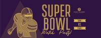 Super Bowl Night Live Facebook Cover Design