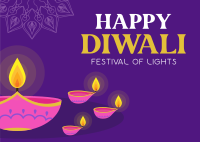 Diwali Festival Postcard Image Preview