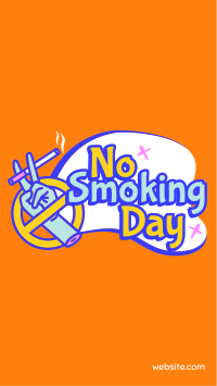 Quit Smoking Today Facebook Story Design