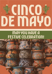 Grunge Cinco De Mayo Flyer Image Preview