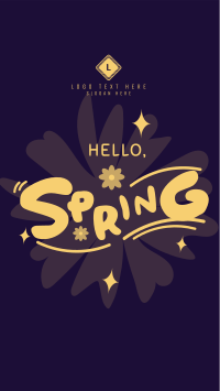 Playful Hello Spring TikTok Video Preview