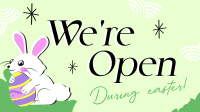 Open During Easter Animation Design