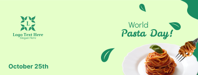 World Pasta Day Greeting Facebook cover Image Preview