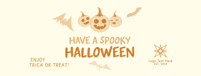 Halloween Pumpkin Greeting Facebook cover Image Preview