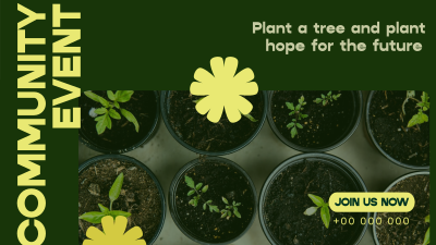 Trees Planting Volunteer Facebook event cover Image Preview