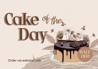 Cake of the Day Postcard Design