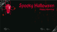 Halloween Spider Greeting Zoom background Image Preview
