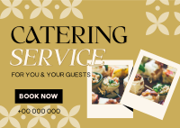 Catering Service Business Postcard Design