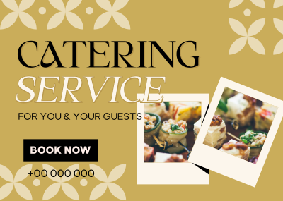 Catering Service Business Postcard Image Preview