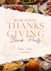 Elegant Thanksgiving Party Flyer Image Preview