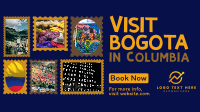 Travel to Colombia Postage Stamps Animation Image Preview