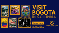 Travel to Colombia Postage Stamps Animation Preview