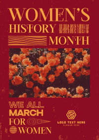 Women's History March Poster Image Preview