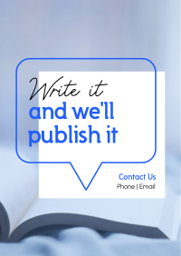 Write & Publish Poster Image Preview