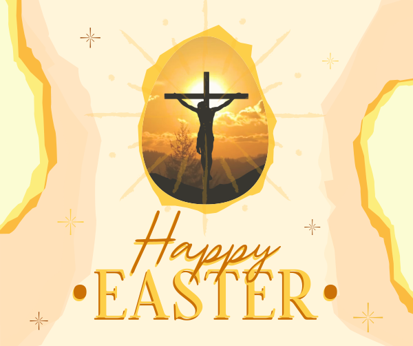 Religious Easter Facebook Post Design