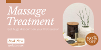 Elegant Massage Promo Twitter post Image Preview