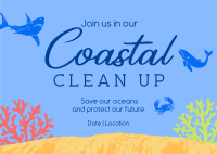 Coastal Cleanup Postcard Image Preview