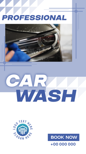 Professional Car Wash Services Instagram story Image Preview