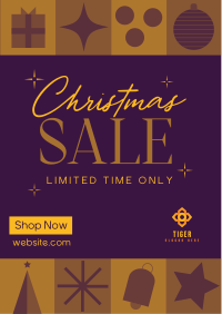 Christmas Holiday Shopping  Sale Flyer Design