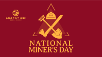 Miner's Day Badge Facebook Event Cover Design