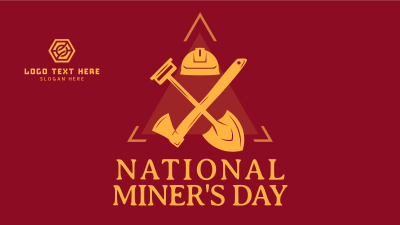 Miner's Day Badge Facebook event cover Image Preview