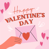 Valentines Day Greeting Linkedin Post Design