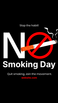 Stop Smoking Today Instagram Story Design