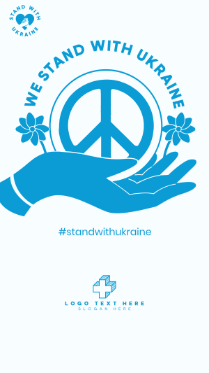 Ukraine Peace Hand Facebook story Image Preview