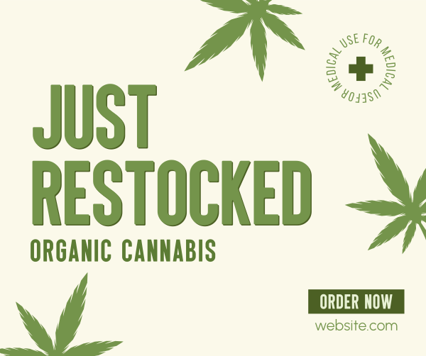 Cannabis on Stock Facebook Post Design