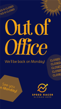 Out of Office Instagram story Image Preview