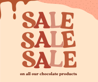 Sweet Chocolate Sale Facebook Post Design