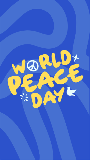 Quirky Peace Day Instagram story