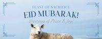 Eid Mubarak Sheep Facebook cover Image Preview
