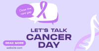Cancer Awareness Discussion Facebook Ad Design