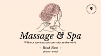 Cosmetics Spa Massage Facebook Event Cover Design