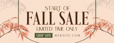 Fall Season Sale Facebook cover Image Preview