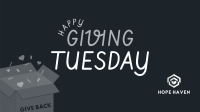 Cute Giving Tuesday Facebook event cover Image Preview