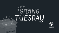 Cute Giving Tuesday Facebook Event Cover Design