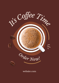 It's Coffee Time Poster Design
