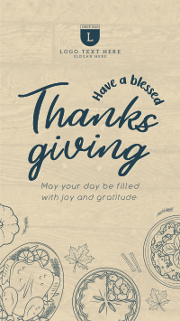 Blessed Thanksgiving Instagram Reel Design