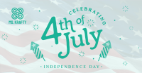 Modern Fireworks Celebrate 4th of July Facebook ad Image Preview