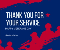Thank You Veterans Facebook Post Design