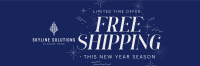 Year End Shipping Twitter Header Image Preview