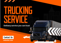 Truck Moving Service Postcard Image Preview