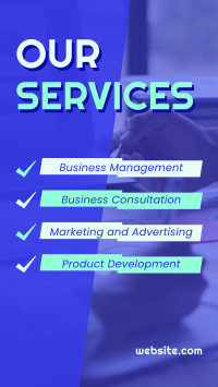 Strategic Business Services Facebook Story Design