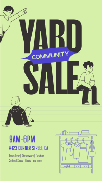 Community Yard Sale Instagram reel Image Preview