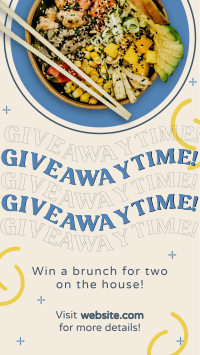 Giveaway Food Bowl Instagram Reel Preview