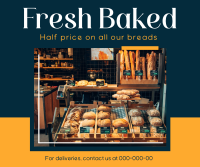 Fresh Baked Bread Facebook Post Design